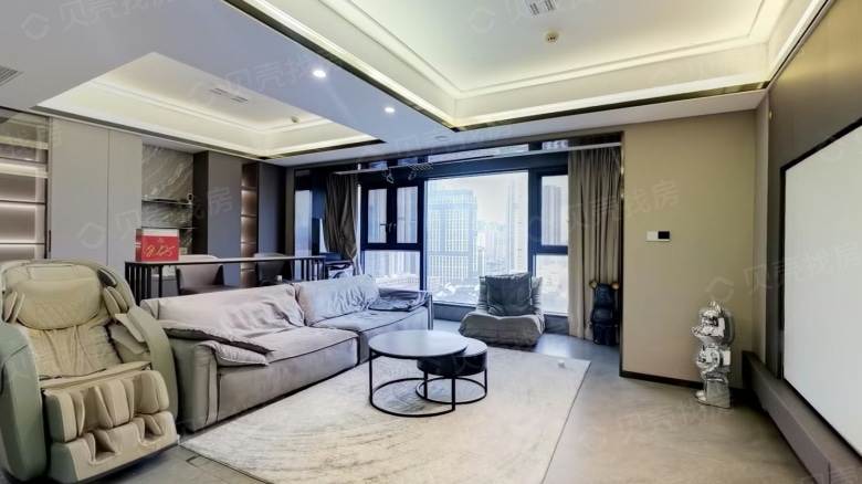 Apartment for rent in Wuhan - Oceanwide Oriental Realm Worldview Plot 1 - Photo 1
