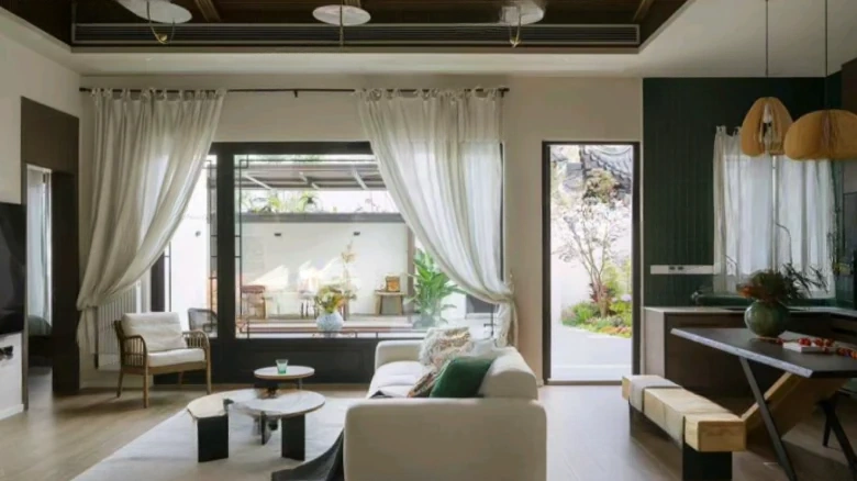 Blue City Riverfront Pastoral Song - View 1