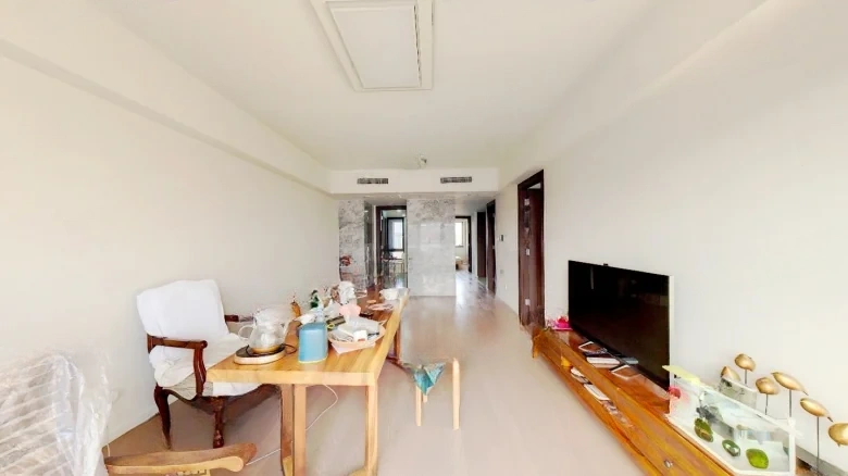 Water Accumulation Abundant Fragrance Moon Listening Pavilion - View 1