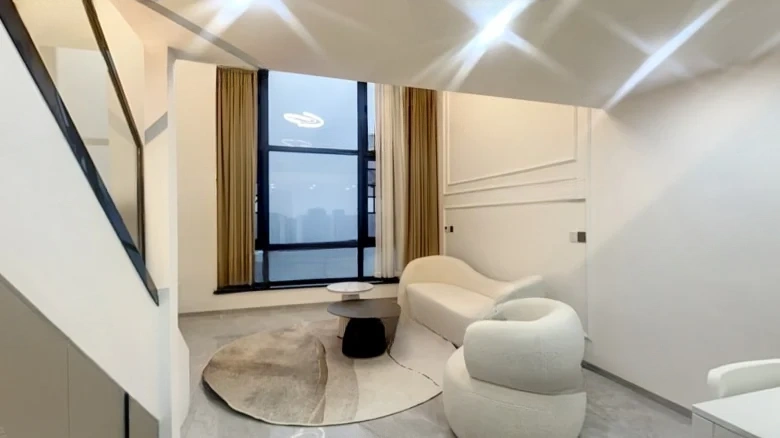 Mansion above Canglong Lake - View 1