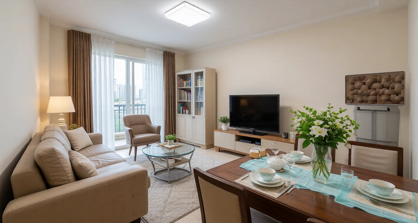 Room type: diningroom Apartment for rent in Shanghai - Xinhong International Apartments - Photo 1