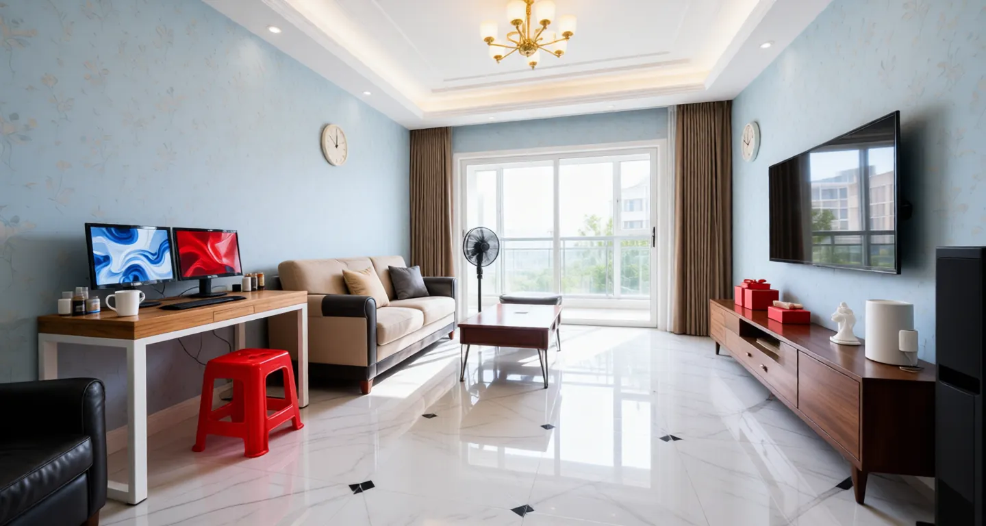 Room type: livingroom Apartment for rent in Beijing - Meteor Garden Phase II - Photo 1