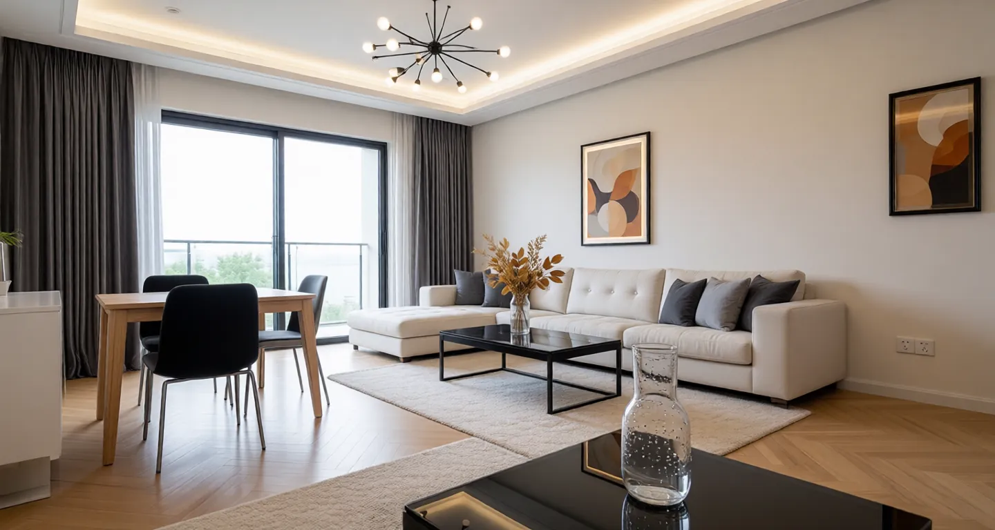 Room type: livingroom Apartment for rent in Beijing - CITIC Guoan Mansion - Photo 1