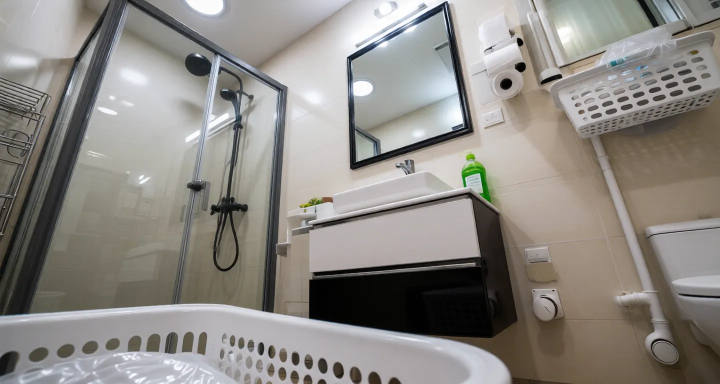 Room type: bathroom Apartment for rent in Beijing - Jinyu Fenglinzhou - Photo 1