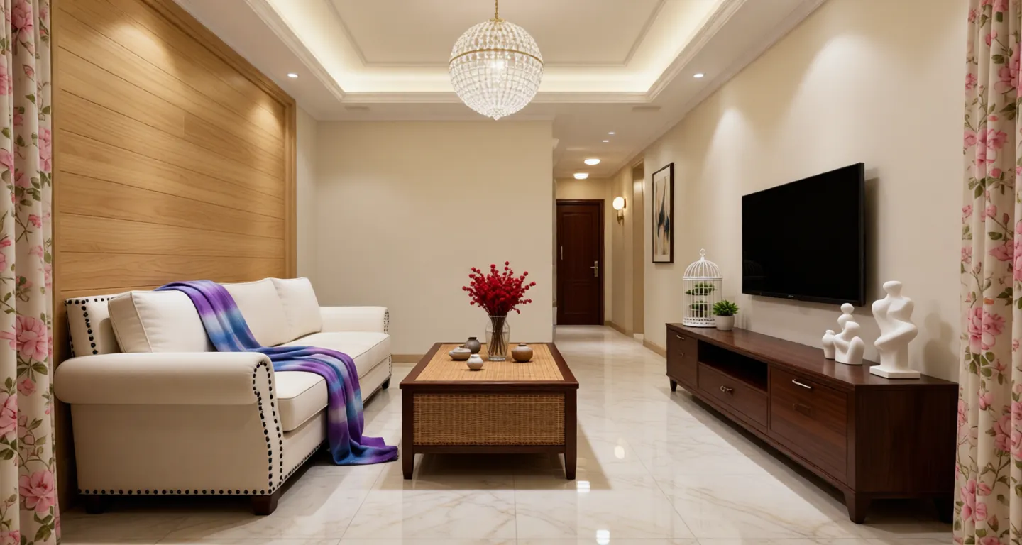 Room type: livingroom Apartment for rent in Changchun - Evergrande Tanxi County - Photo 1