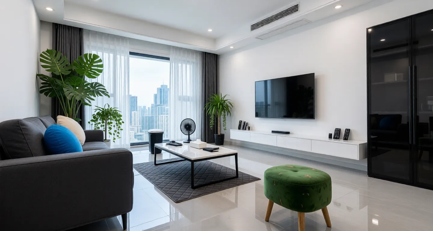 Room type: livingroom Apartment for rent in Changsha - De'ao Yue Dongfang - Photo 1