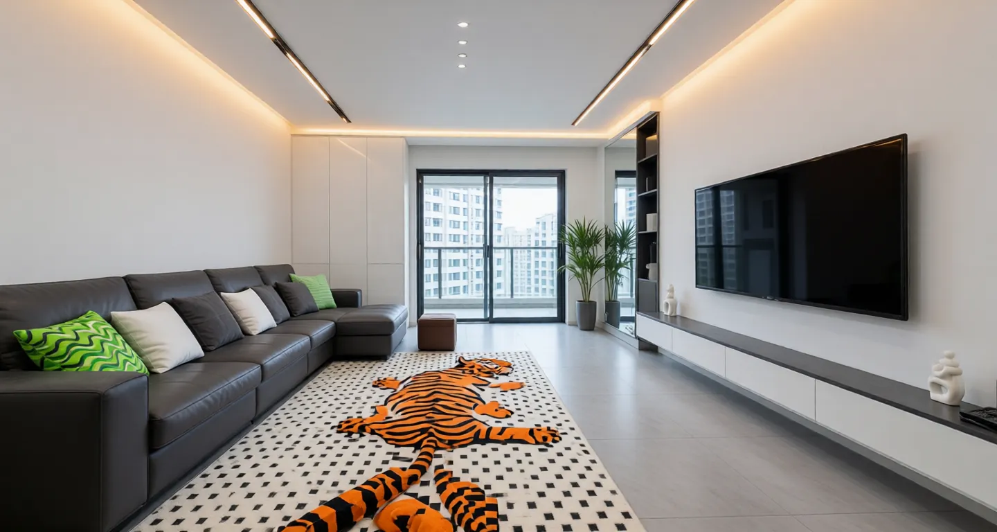 Room type: livingroom Apartment for rent in Changsha - Longfor Spring River Li City - Photo 1