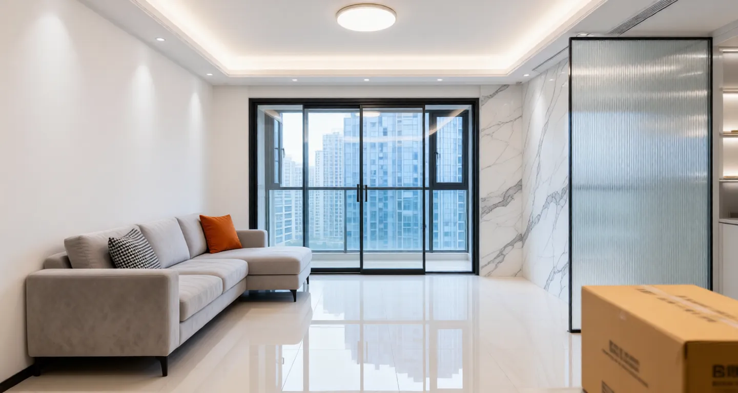 Room type: livingroom Apartment for rent in Changsha - Binjiang Mansion 1913 - Photo 1