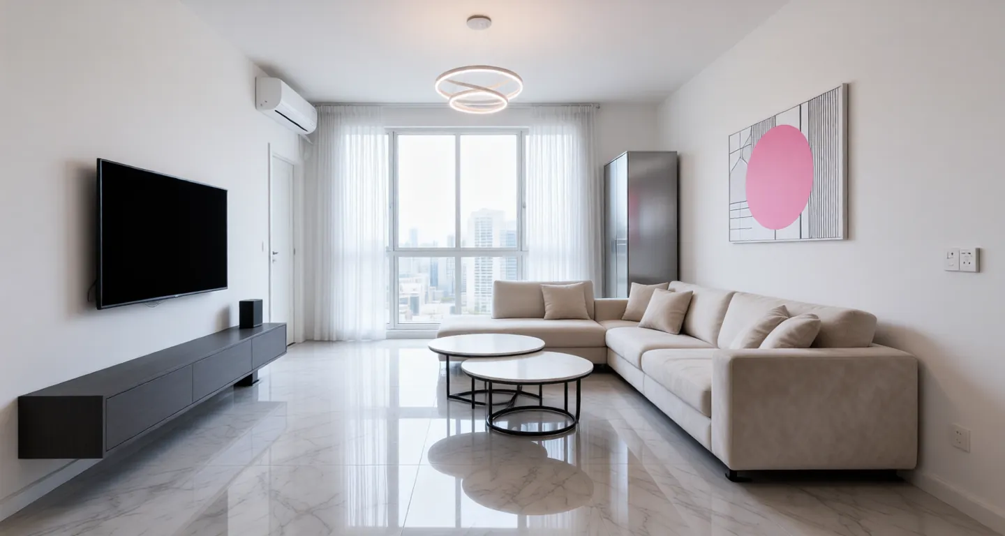 Room type: livingroom Apartment for rent in Changsha - Meixi Lake Jinmao Bay - Photo 1