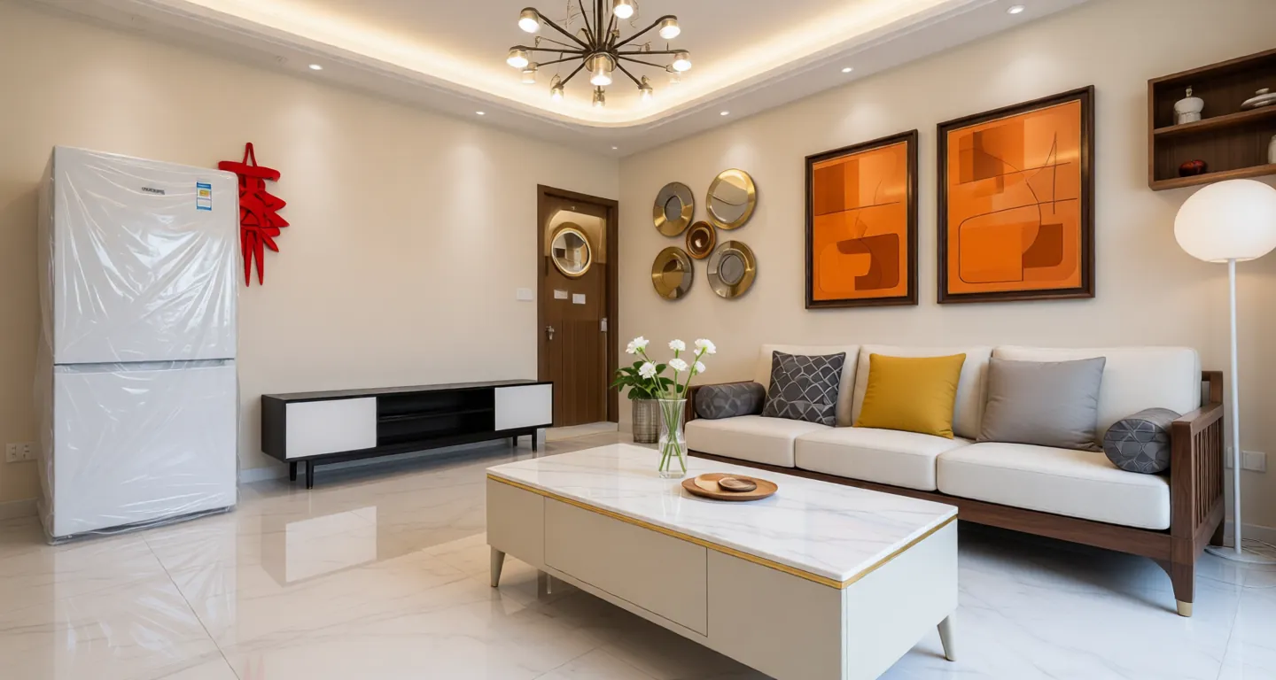 Room type: livingroom Apartment for rent in Changsha - Shangcheng Constellation - Photo 1