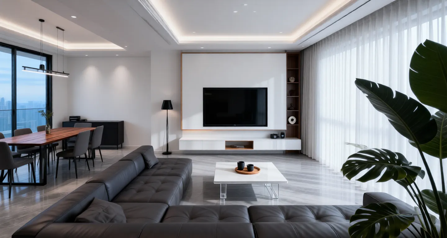 Room type: livingroom Apartment for rent in Changsha - CIFI Yuejiang Riviera - Photo 1