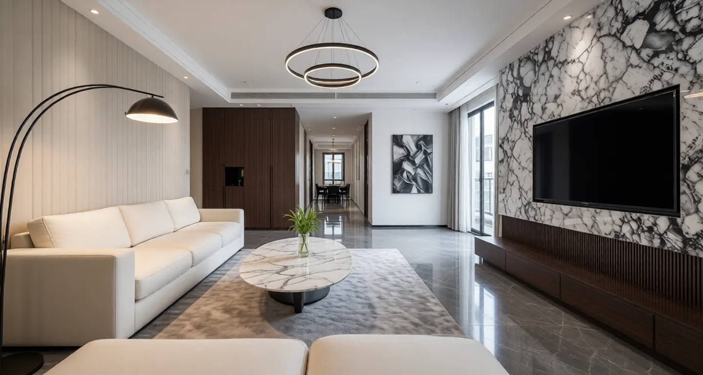 Room type: livingroom Apartment for rent in Changsha - Beichen Delta Olympic City E6 District - Photo 1