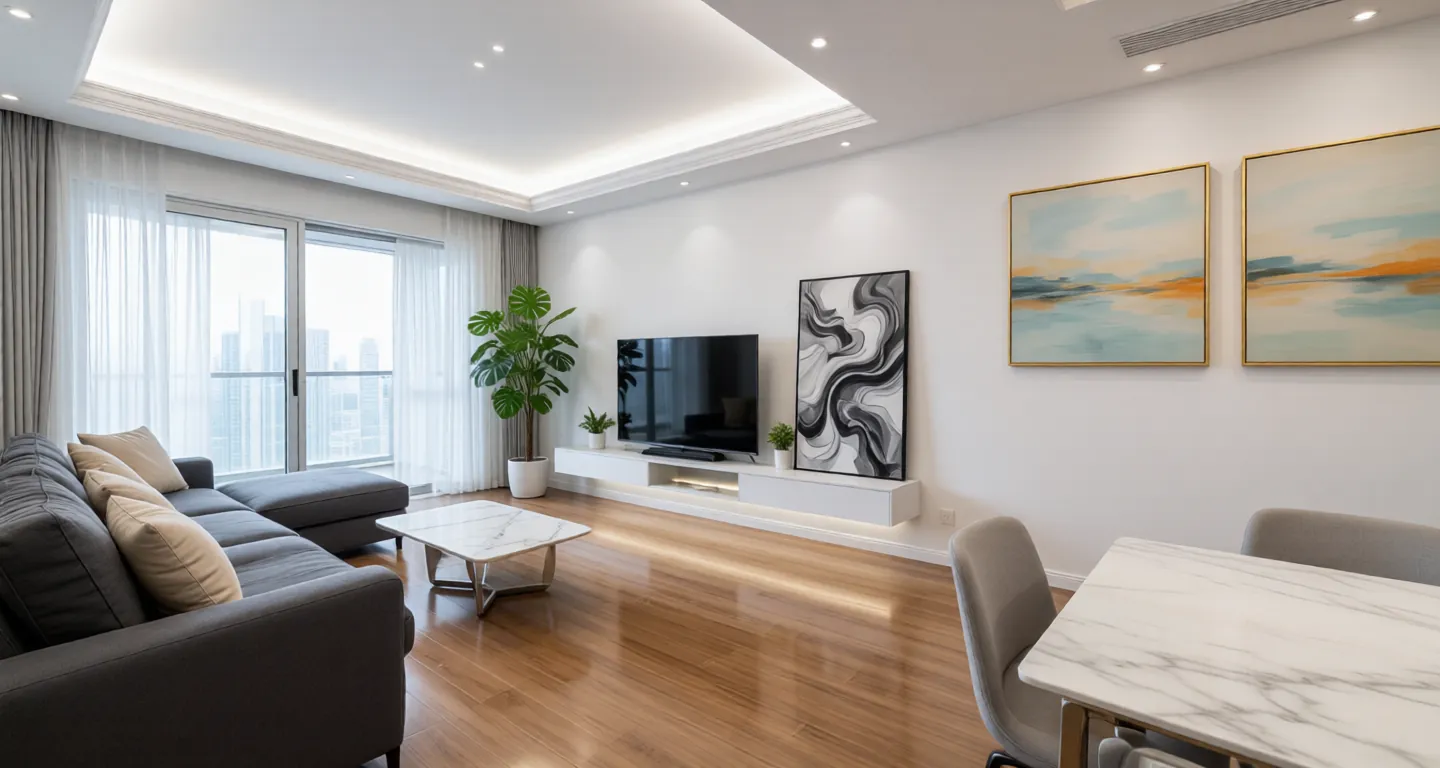 Changsha expat housing - Furnished apartment: Poly Sky Joy