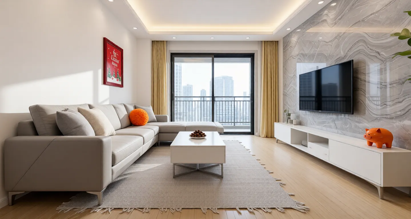 Room type: livingroom Apartment for rent in Changsha - Vanke Li Jinyu International - Photo 1