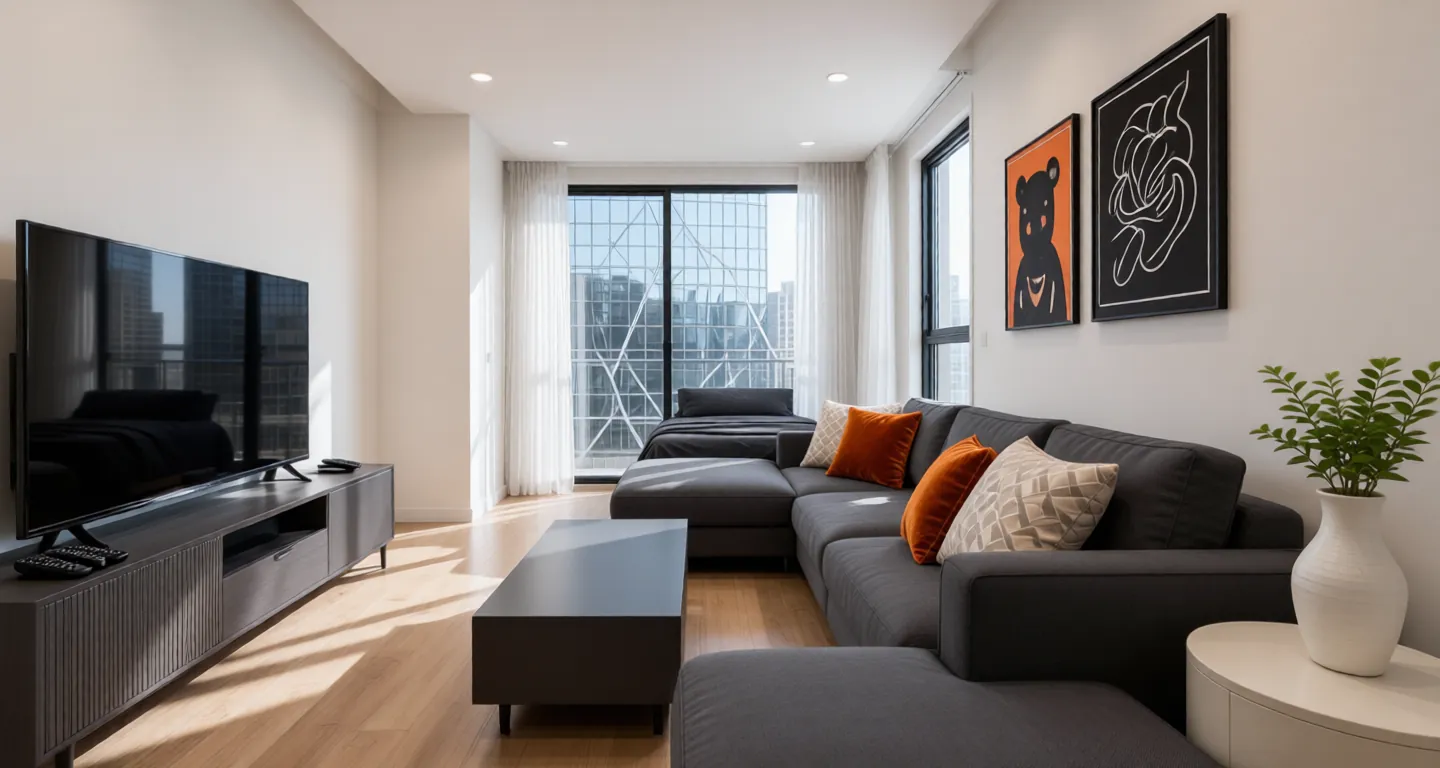 Room type: livingroom Apartment for rent in Changsha - Times MOMΛ • Cloud PARK - Photo 1