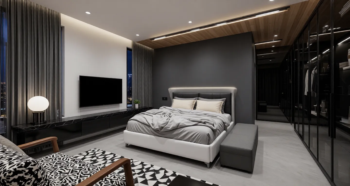 Room type: bedroom Apartment for rent in Changsha - Poly Paradise Mall - Photo 1