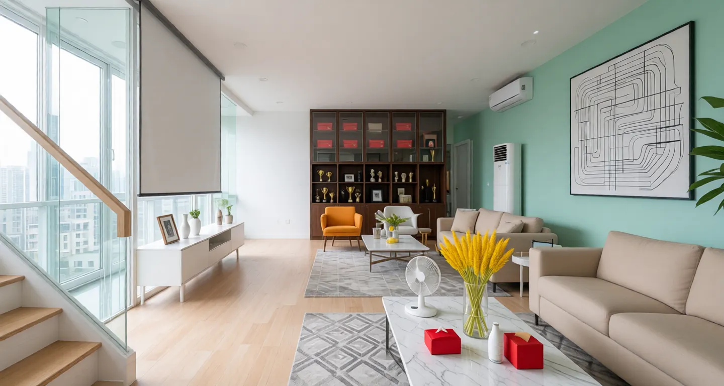 Room type: livingroom Apartment for rent in Changsha - Sunshine City Tanyue - Photo 1