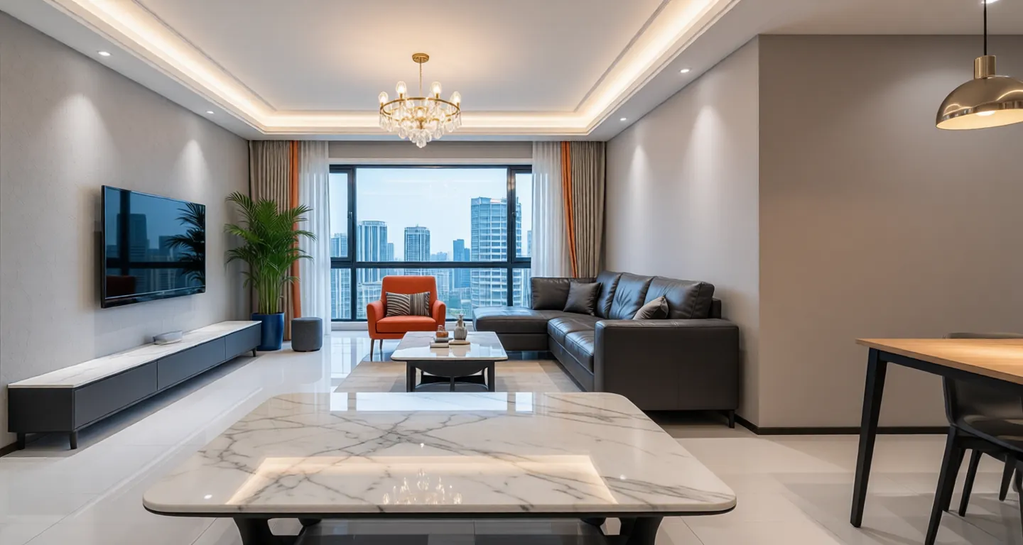 Room type: livingroom Apartment for rent in Chengdu - Xipai City, Block D - Photo 1