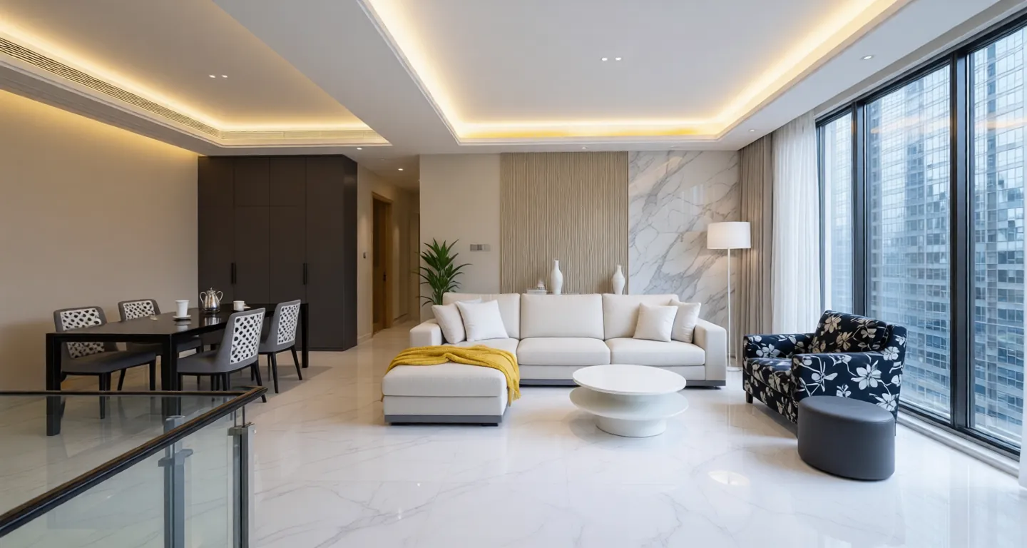 Chengdu expat housing - Furnished apartment: South Extension Line Azure Cartier