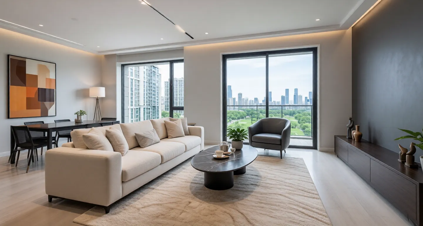 Room type: livingroom Apartment for rent in Chengdu - Chengdu Investment Tianfu Jin Shang Jin - Photo 1