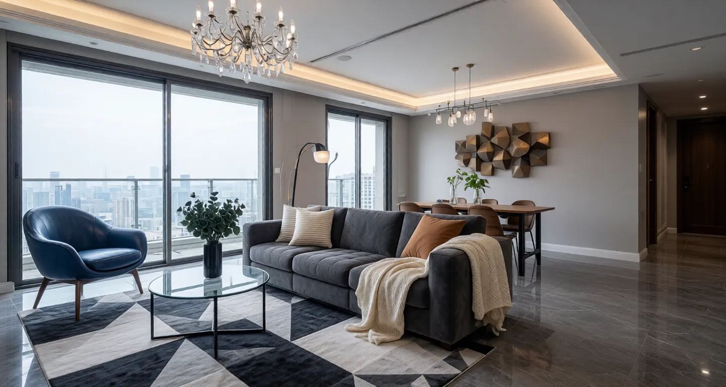 Chengdu expat housing - Furnished apartment: Heron Bay One