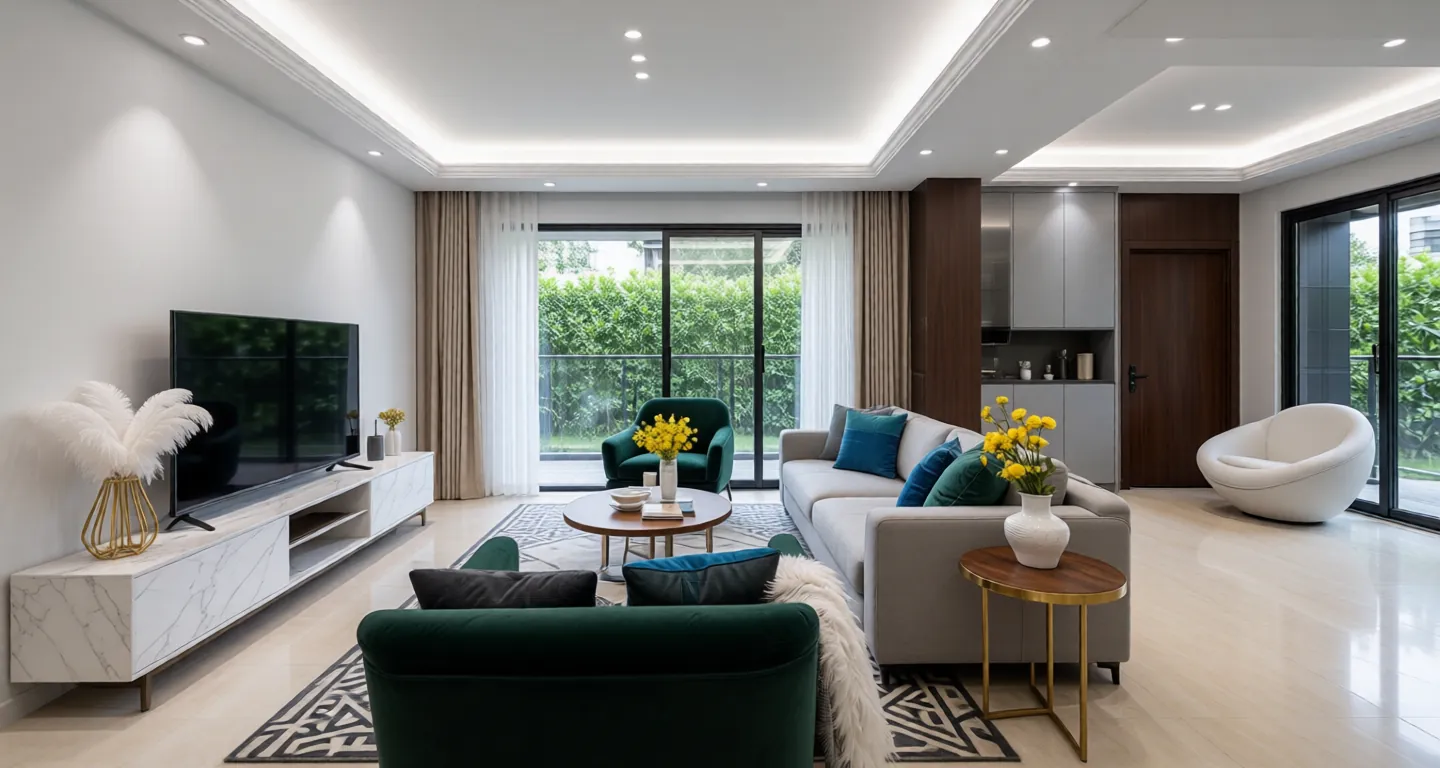 Room type: livingroom Apartment for rent in Chongqing - Vanke Jinyu Lanwan - Photo 1