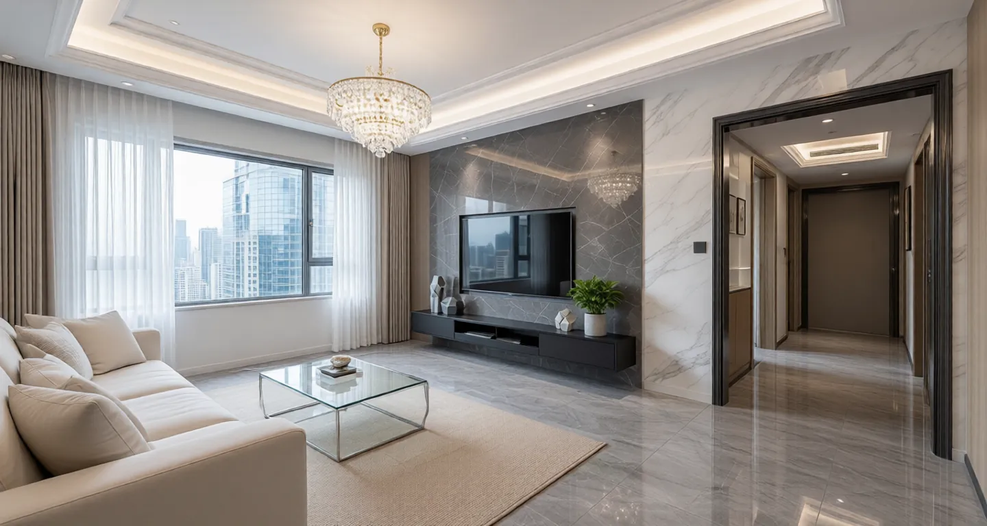 Room type: livingroom Apartment for rent in Guangzhou - Yuexiu Tianhe Heyue Mansion - Photo 1
