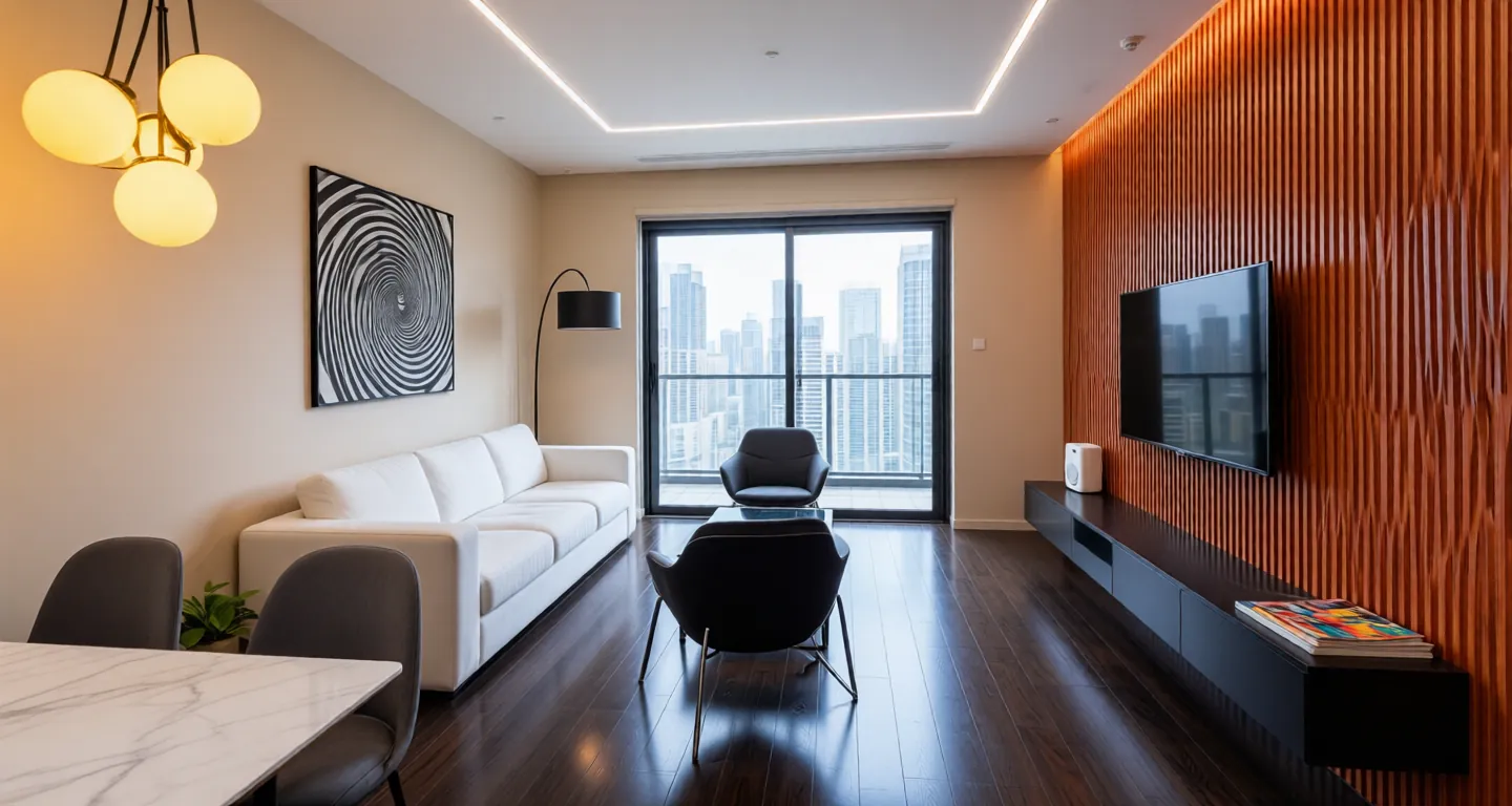 Room type: livingroom Apartment for rent in Guangzhou - Star River Cloud Brocade - Photo 1