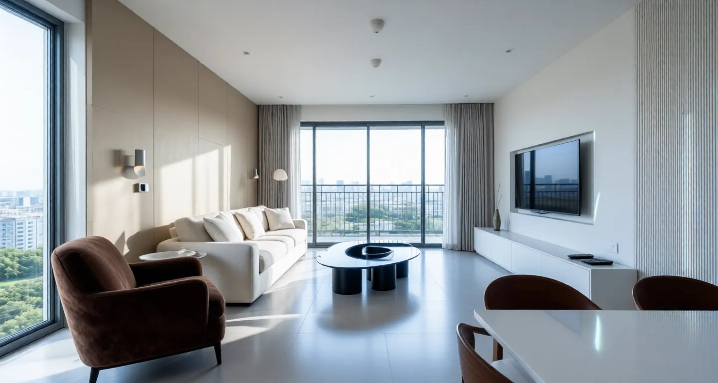 Room type: livingroom Apartment for rent in Guangzhou - Zhuguang New City Royal View Phase II Resettlement Housing - Photo 1