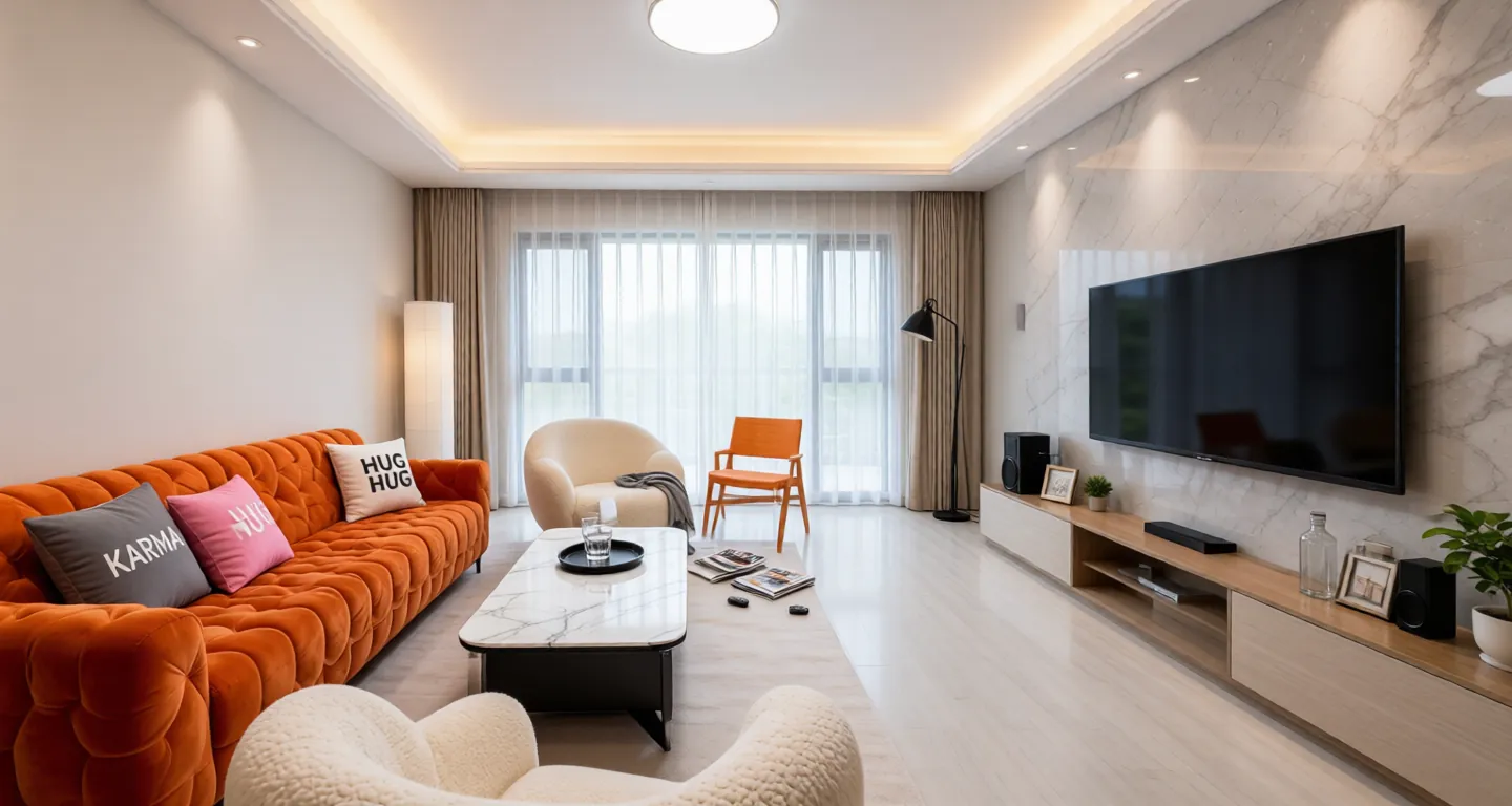 Room type: livingroom Apartment for rent in Guangzhou - Gaode Mansion - Photo 1