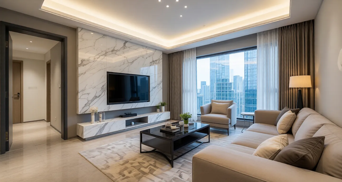 Room type: livingroom Apartment for rent in Guangzhou - Phase II Resettlement of Xian Village - Photo 1
