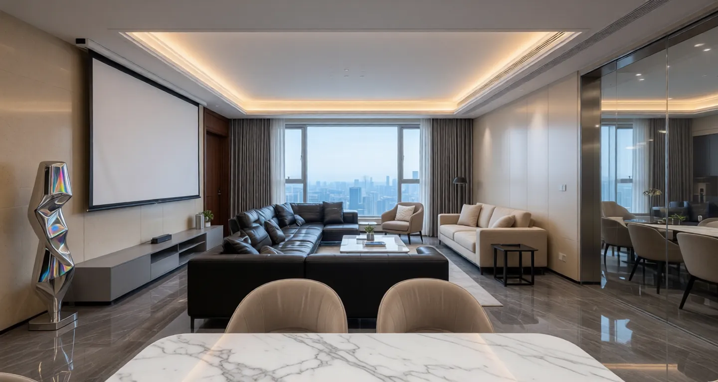 Room type: livingroom Apartment for rent in Guangzhou - Poly Lakeview Serenity - Photo 1