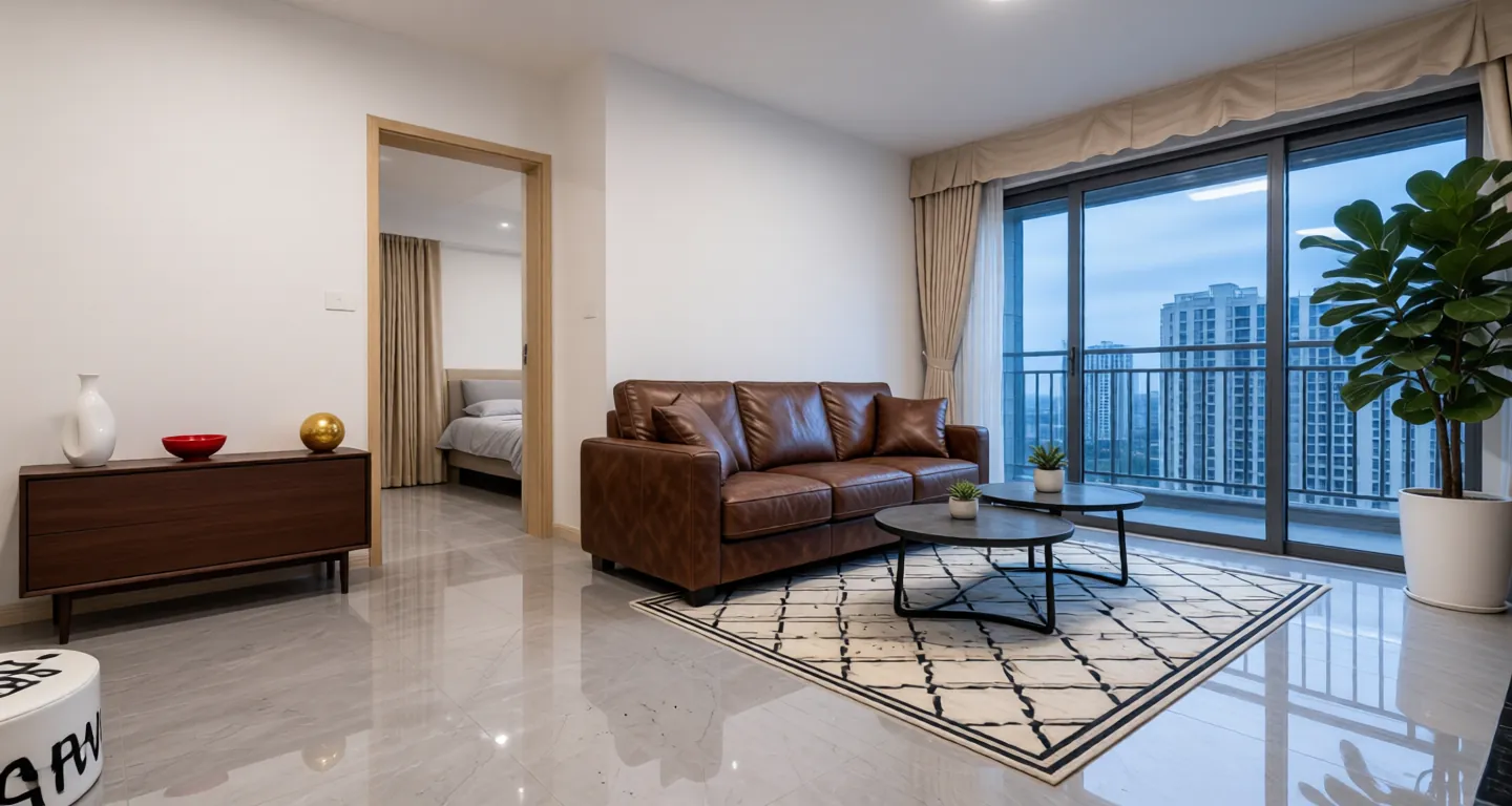 Room type: livingroom Apartment for rent in Guangzhou - Fuyi Huating R District - Photo 1