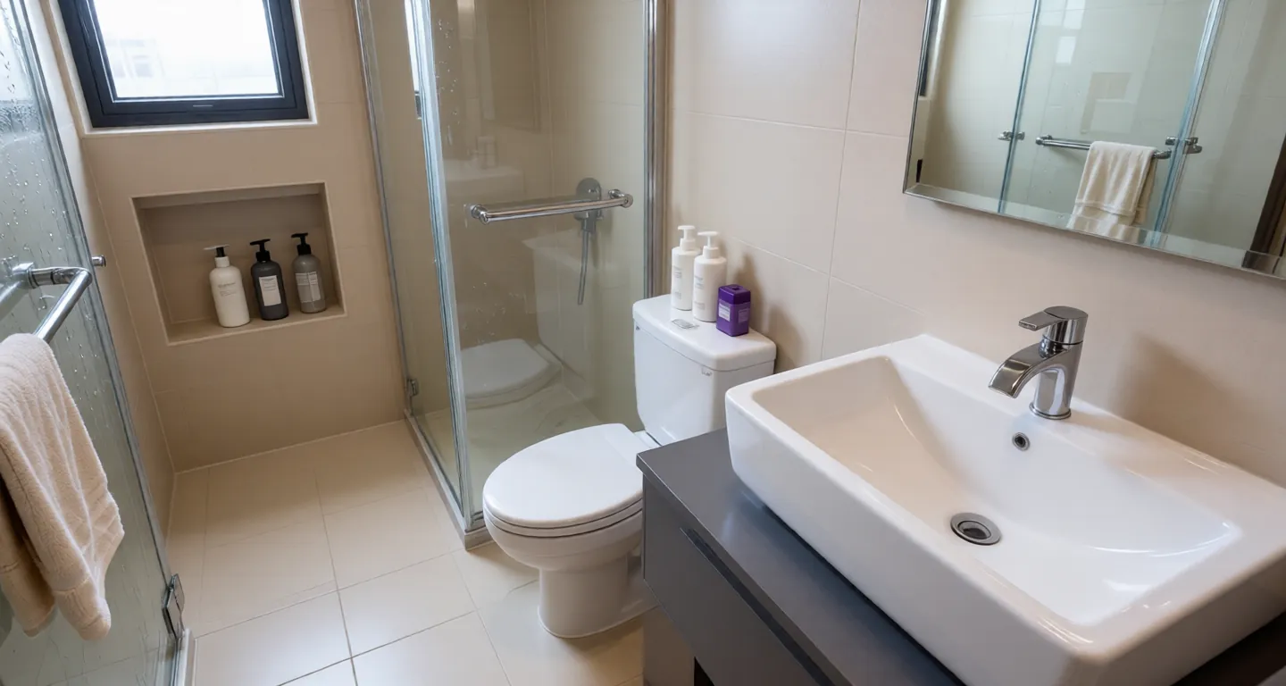 Room type: bathroom Apartment for rent in Guangzhou - Weiteng Cloud Star - Photo 1
