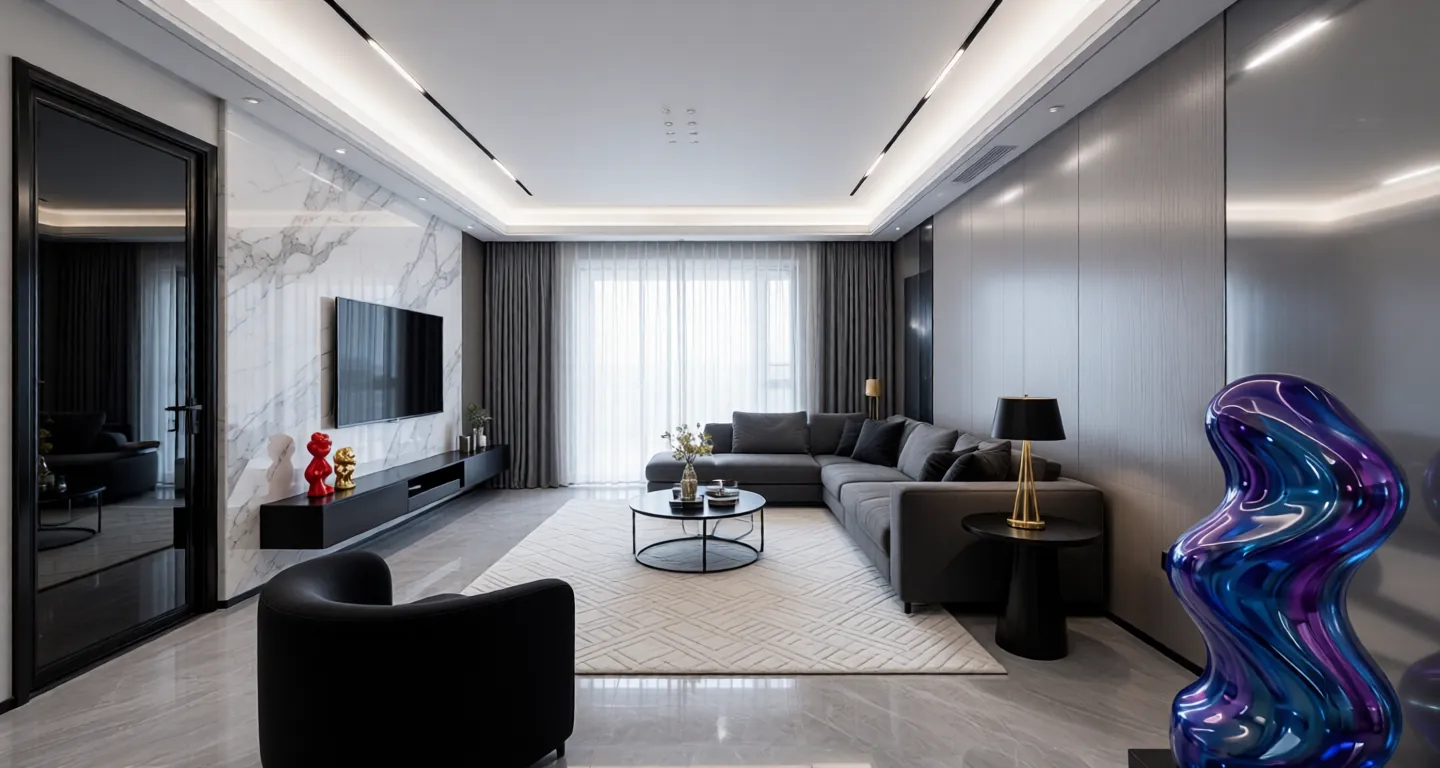 Room type: livingroom Apartment for rent in Guangzhou - Xiancun Phase 5 Resettlement Housing - Photo 1