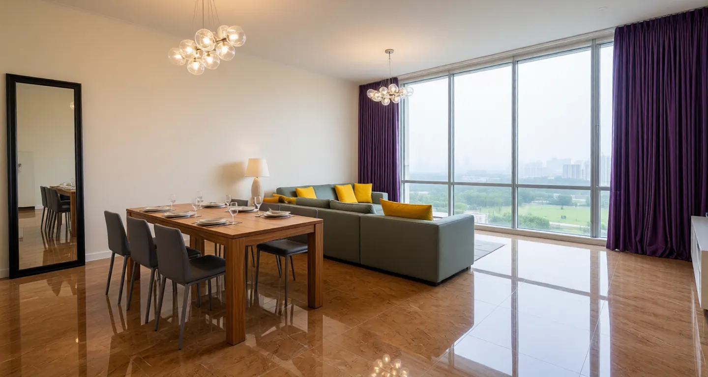 Room type: diningroom Apartment for rent in Guangzhou - Huijing New City Longxi Mountain - Photo 1
