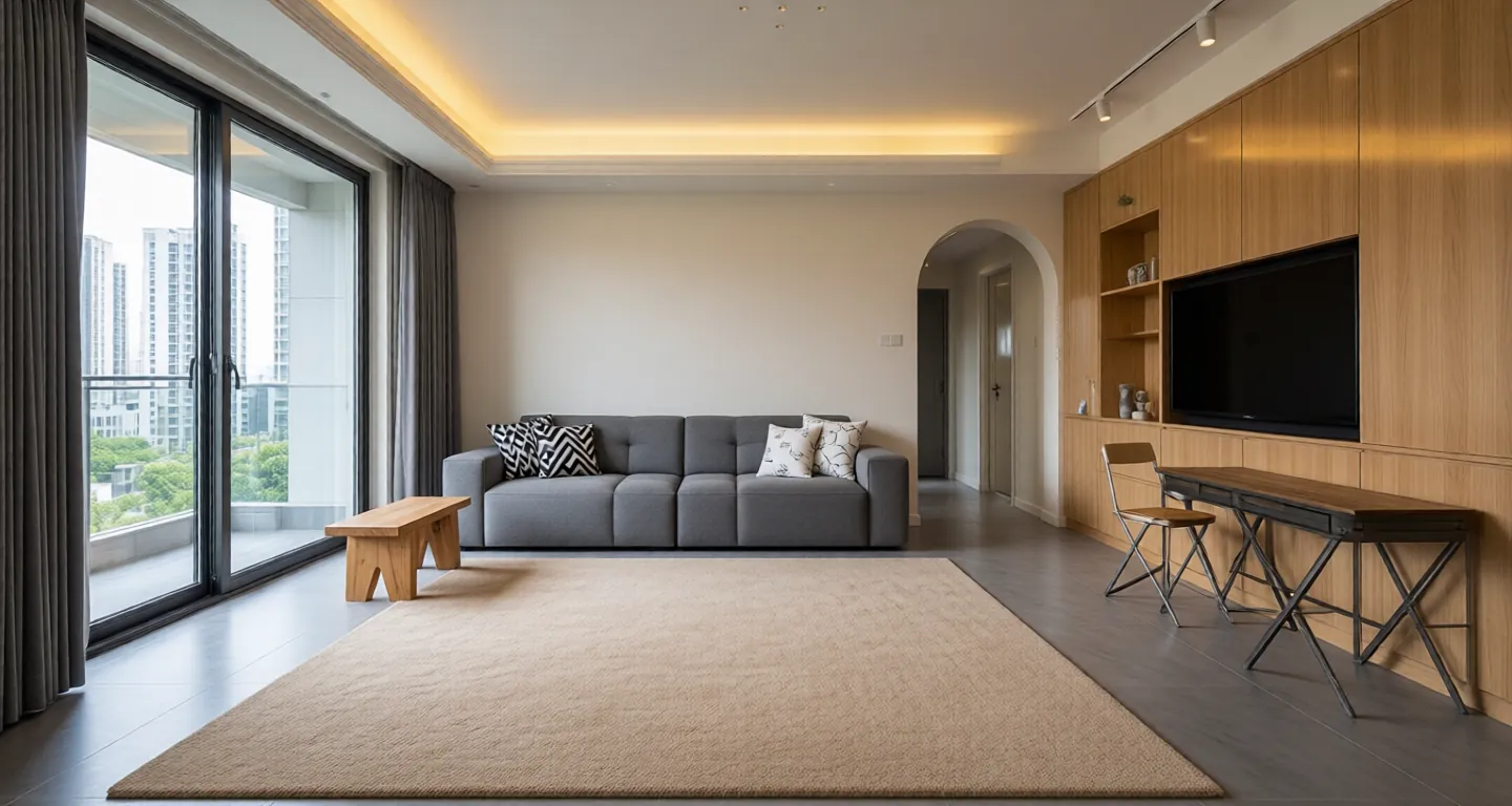 Room type: livingroom Apartment for rent in Haikou - Luoniushan Jiuyue Terrace - Photo 1