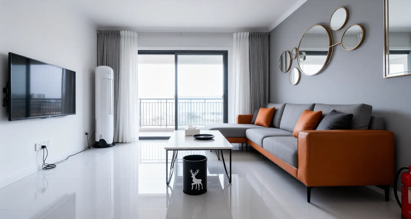 Room type: livingroom Apartment for rent in Haikou - Bayswater Seaview Terrace No. 1 - Photo 1
