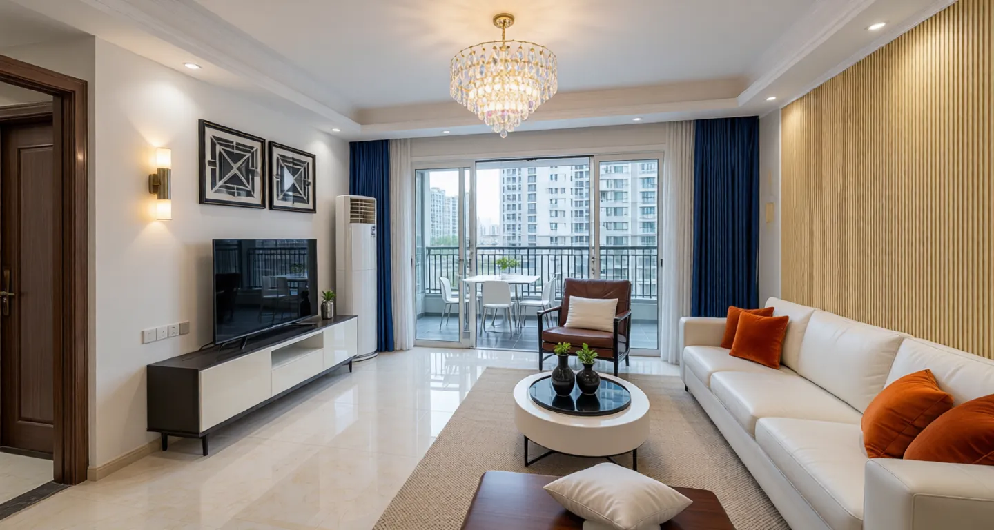 Room type: livingroom Apartment for rent in Haikou - Evergrande Meilisha Tianjun Bay - Photo 1