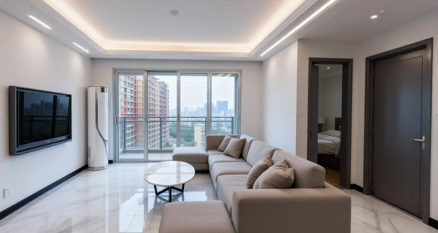 Room type: livingroom Apartment for rent in Haikou - China Resources Center Phase 1 Runfu - Photo 1