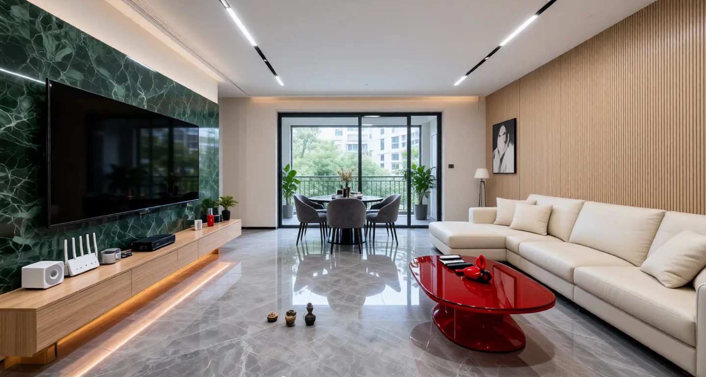 Room type: livingroom Apartment for rent in Haikou - Runeng Hailan Yefeng District D - Photo 1