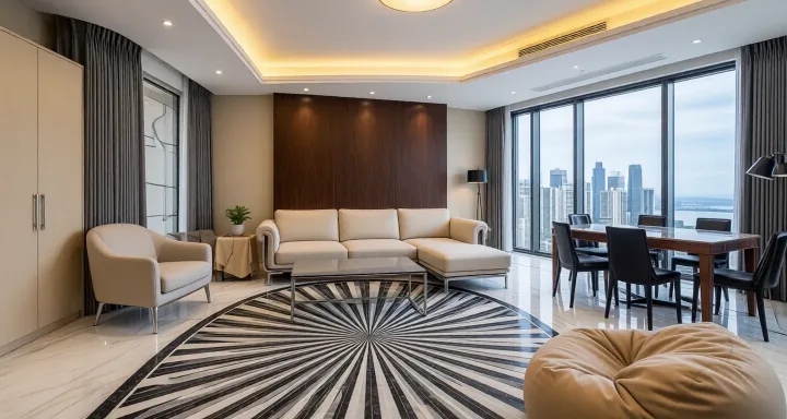 Harbin expat housing - Furnished apartment: R&F River Bay New City