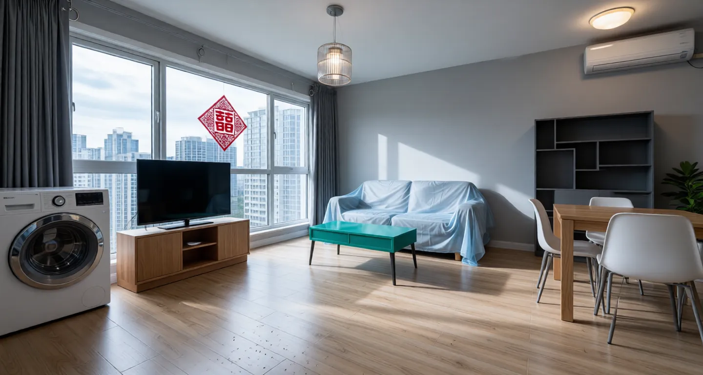 Room type: livingroom Apartment for rent in Hefei - Hefei Sunac One Court Sunac Mansion - Photo 1
