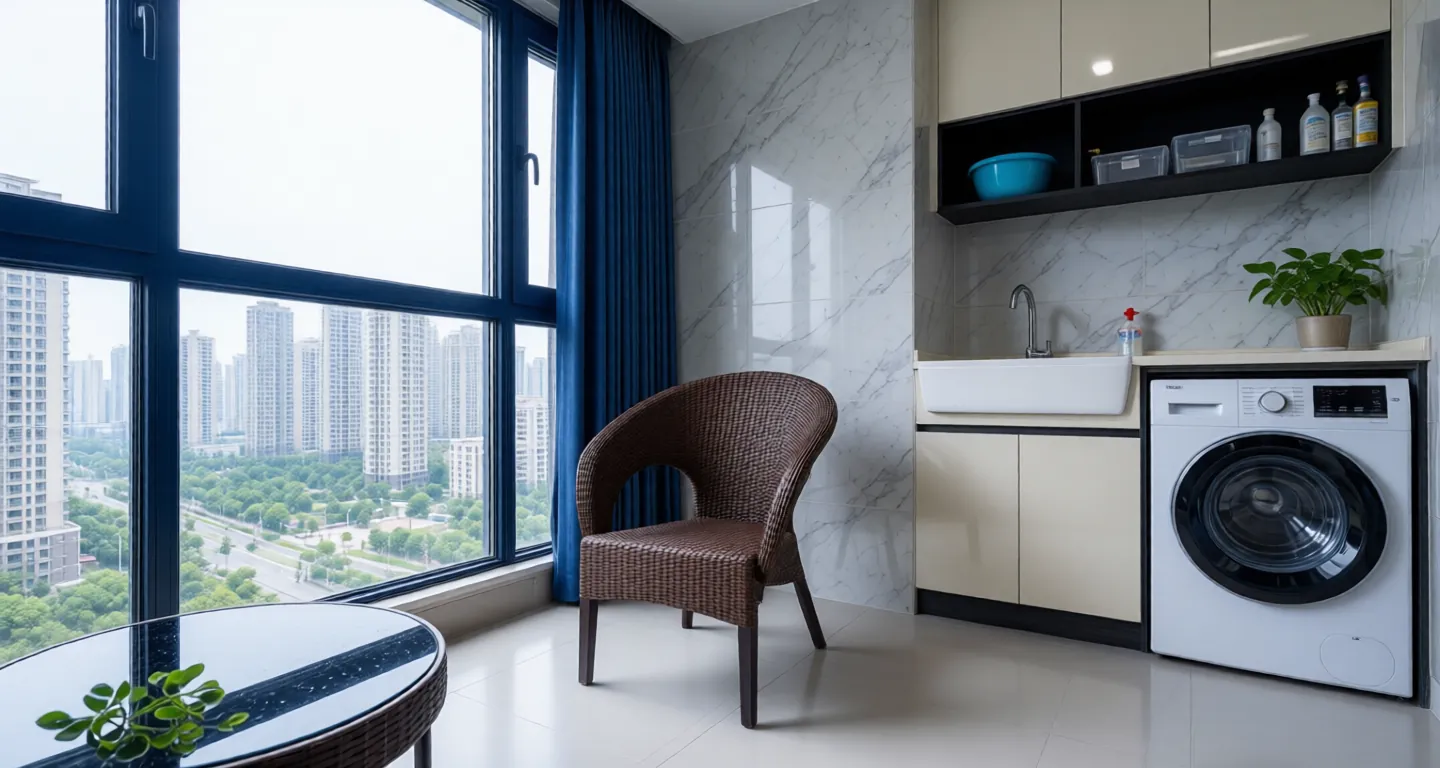 Room type: laundry Apartment for rent in Huzhou - Junming International - Photo 1