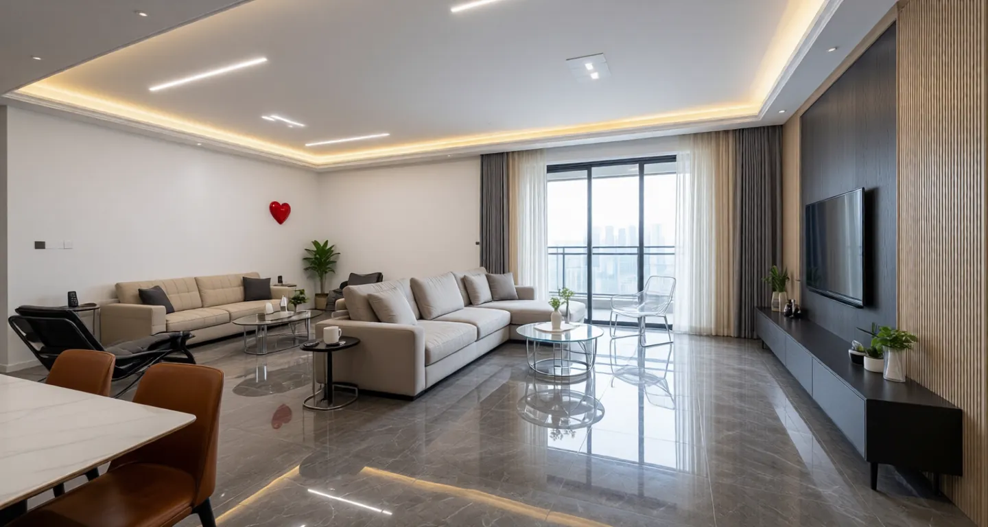 Room type: livingroom Apartment for rent in Jiaxing - Zhenjing Elegant Garden - Photo 1