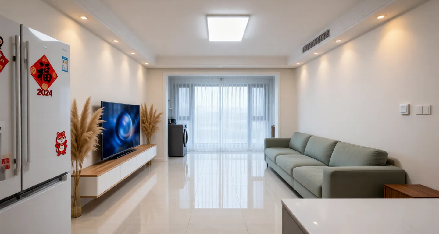 Room type: livingroom Apartment for rent in Jiaxing - Sunac Haiyue Mansion - Photo 1