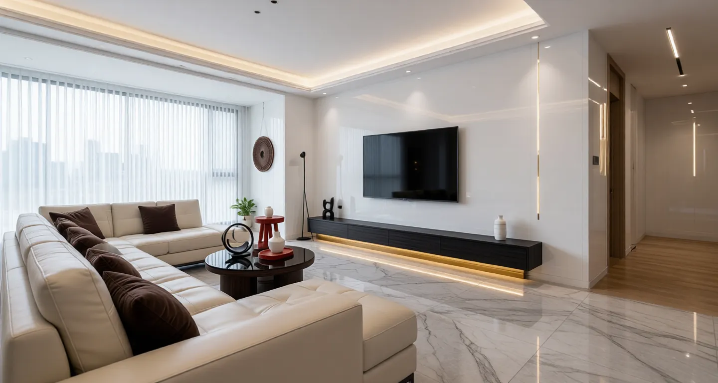 Room type: livingroom Apartment for rent in Jinan - Greenland IFC Central Residence B3 Area - Photo 1