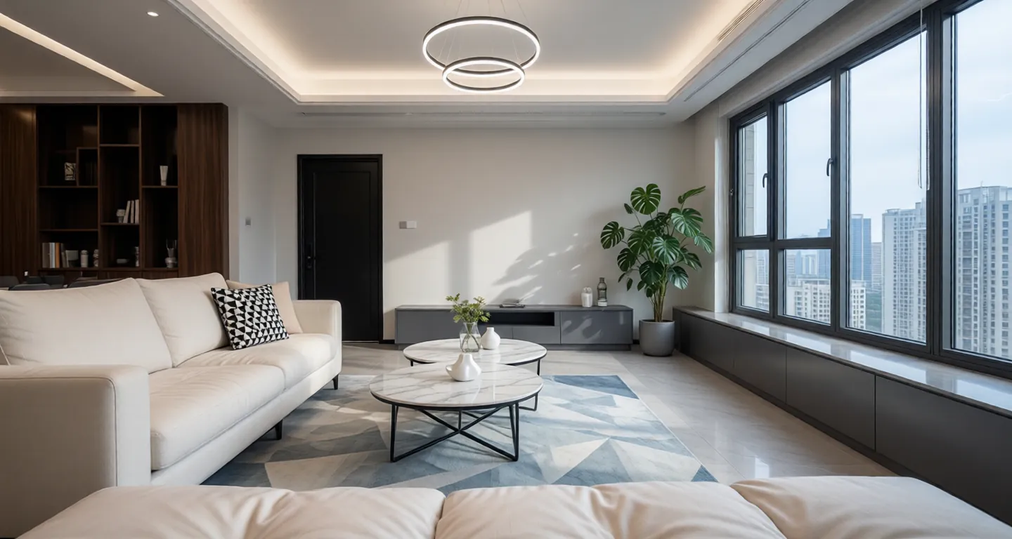 Jinan expat housing - Furnished apartment: Greenland IFC Central Residence B2 Area