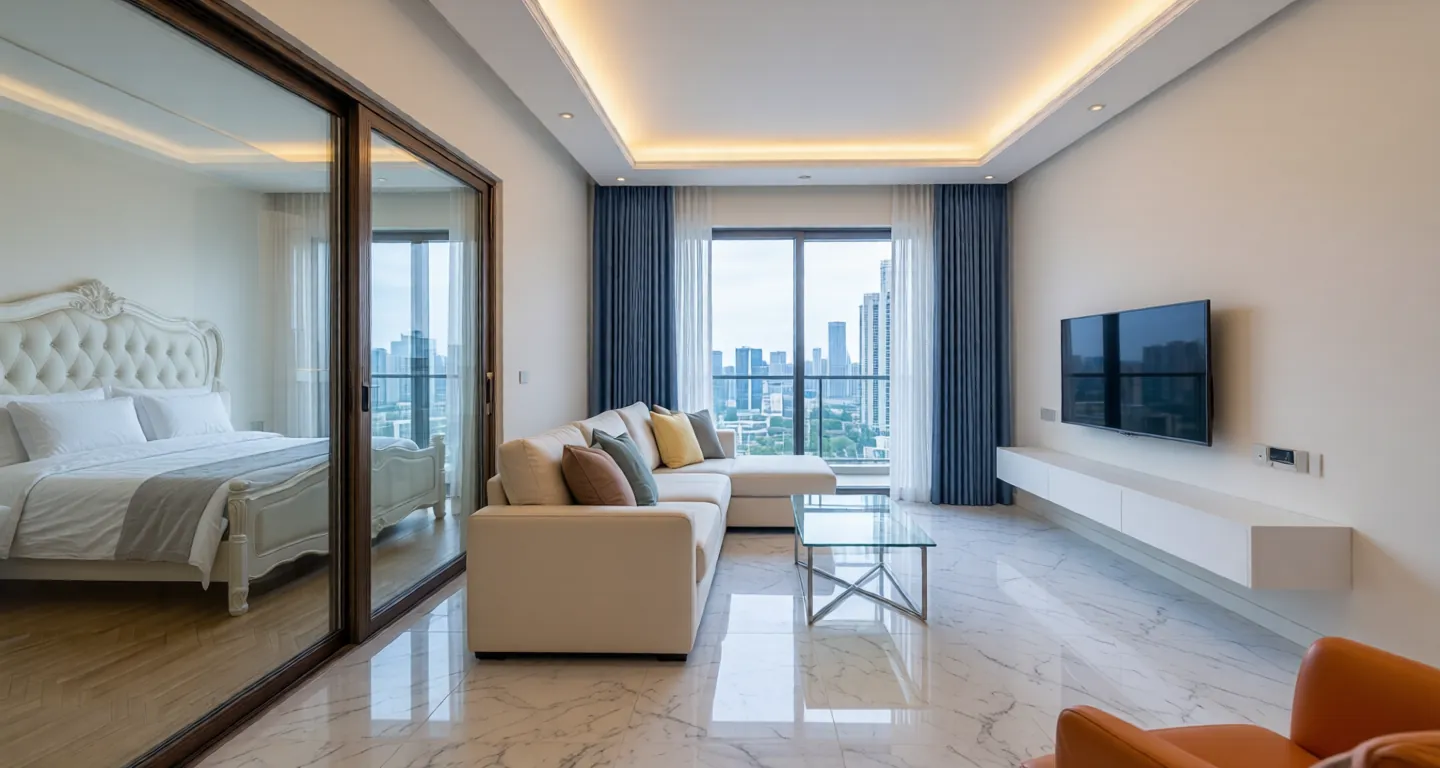 Room type: livingroom Apartment for rent in Kunming - Junfa Yitian Peak - Photo 1