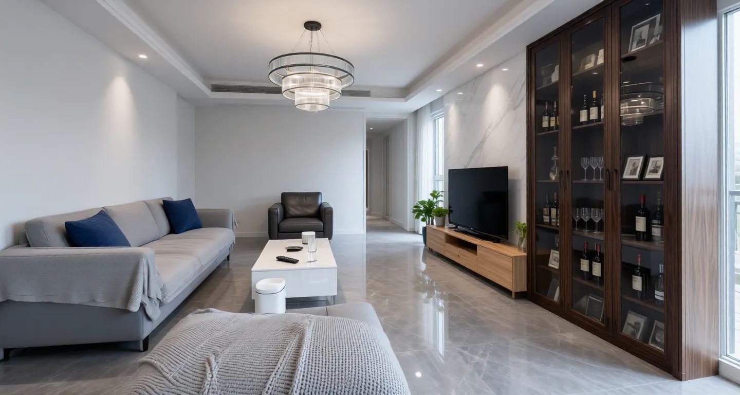 Room type: livingroom Apartment for rent in Lanzhou - Zhichang Maple Leaf International - Photo 1